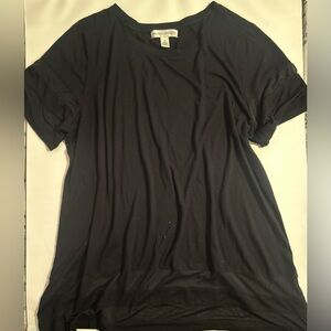 Black Relaxed Short Sleeve Tee